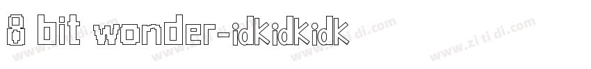 8 bit wonder字体转换
